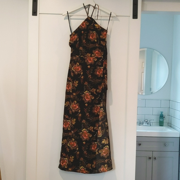 Urban Outfitters side slit maxi romper/dress - Picture 1 of 7